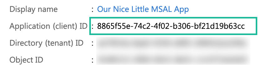 Finding the application ID